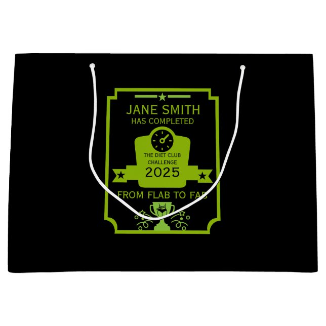 Weight Loss Congratulation Large Gift Bag (Front)