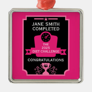 Weight Loss Congratulation Metal Ornament