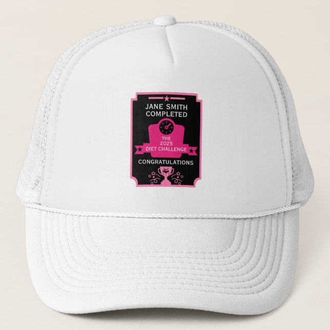 Weight Loss Congratulation Trucker Hat (Front)