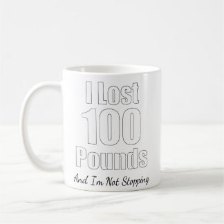 Weight Loss Gifts I Lost 100 Pounds Milestone Coffee Mug