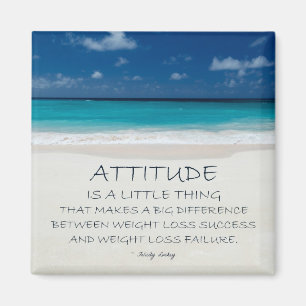 Weight Loss Motivational Magnet: Beach 01 Magnet