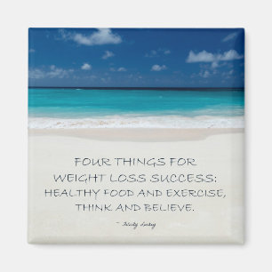 Weight Loss Motivational Magnet: Beach 10 Magnet