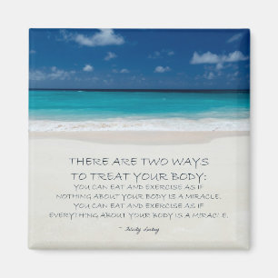 Weight Loss Motivational Magnet: Beach 19 Magnet