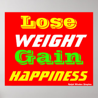 Weight loss poster