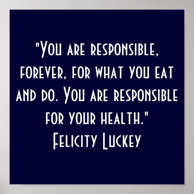 Weight Loss Responsibility 7 Poster (Front)