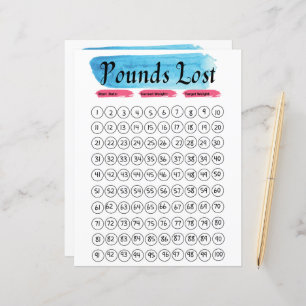 Weight loss tracker journal 100 lbs / kg