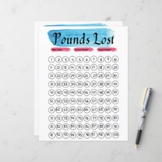 Weight loss tracker journal 100 lbs / kg
