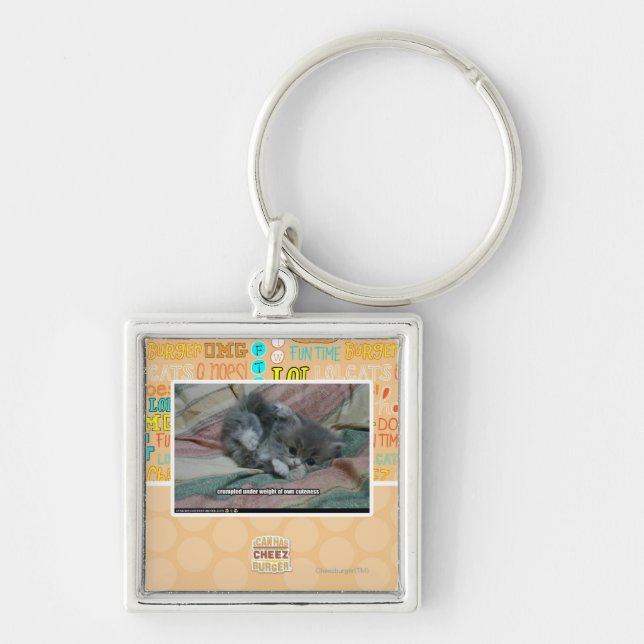 Weight of own cuteness keychain (Front)