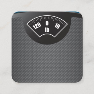 Weight Scale   Fitness Coach   Personal Trainer Appointment Card