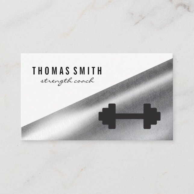 Weight | Scale | Metallic Business Card (Front)