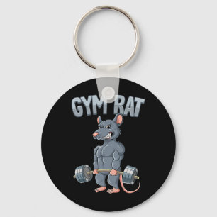 Weight Training Deadlift Gym Rat  Keychain