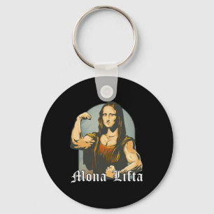 Weight Training Parody Fitness Bodybuilding Art Mo Keychain