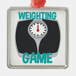 Weighting Game Metal Ornament