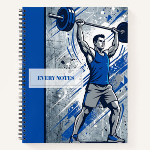 Weightlifter Overhead Press – Grunge Gym Design Notebook