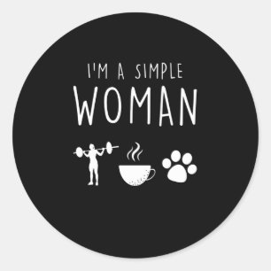 Weightlifter Saying Classic Round Sticker