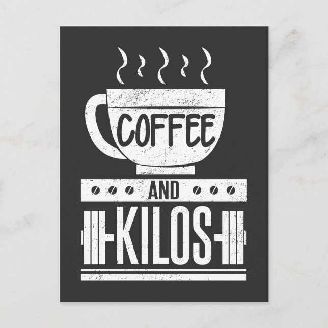 Weightlifter Weightlifting PR Gift Coffee Lover Postcard (Front)