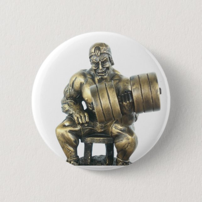Weightlifting 2 Inch Round Button (Front)