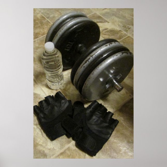 Weightlifting and Exercise Gym Poster (Front)