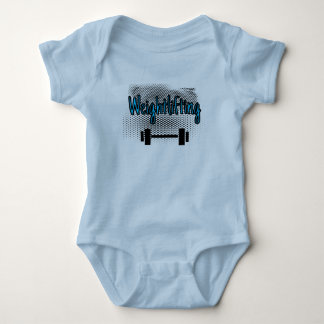 Weightlifting Bar Baby Bodysuit