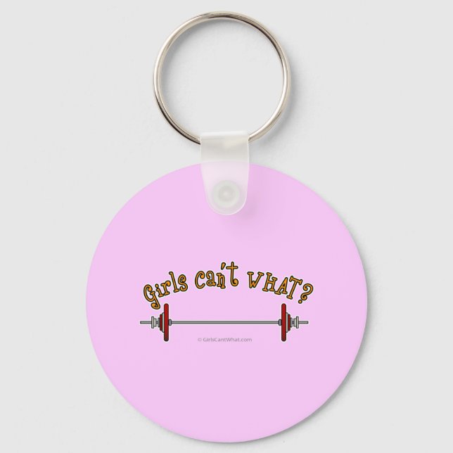 Weightlifting - Barbell Keychain (Front)