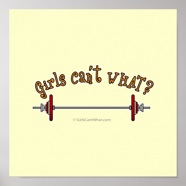 Weightlifting - Barbell Poster (Front)