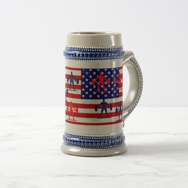 WEIGHTLIFTING BEER STEIN (Front Right)