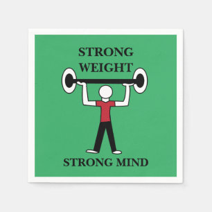 Weightlifting Bodybuilder Fitness Gym Napkin