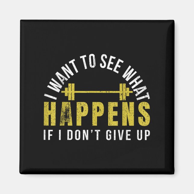 Weightlifting Bodybuilder Muscle Barbell Exercise  Magnet (Front)