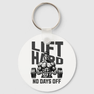 Weightlifting Bodybuilding Gym Motivation Saying 1 Keychain