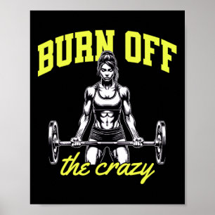 Weightlifting Bodybuilding Muscles Trainer Saying  Poster