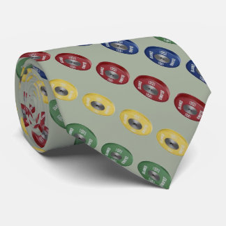 Weightlifting Bumper Plate Tie - Grey