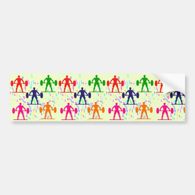 WEIGHTLIFTING BUMPER STICKER (Front)