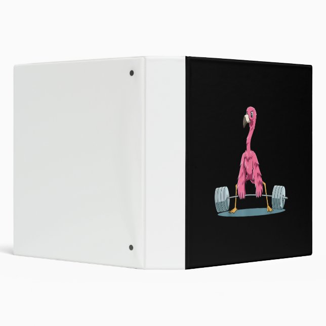 Weightlifting Flamingo Deadlifting Flamingo Binder (Background)