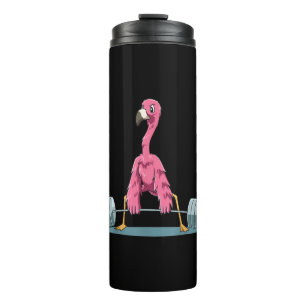 Weightlifting Flamingo Deadlifting Flamingo Thermal Tumbler