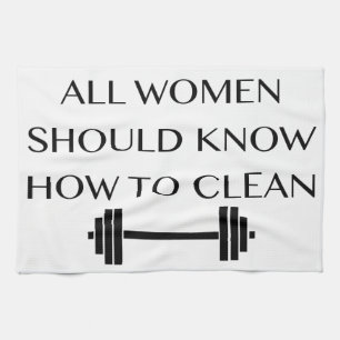 Weightlifting For Women Kitchen Towel