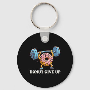 Weightlifting - Funny Fitness Workout Gym Doughnut Keychain