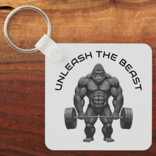 Weightlifting Gorilla Keychain
