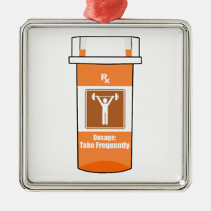 Weightlifting Is My Drug Metal Ornament