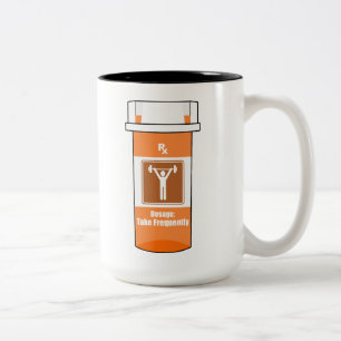 Weightlifting Is My Drug Two-Tone Coffee Mug