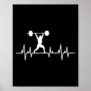 Weightlifting Lifting Powerlifting Bodybuilding He Poster