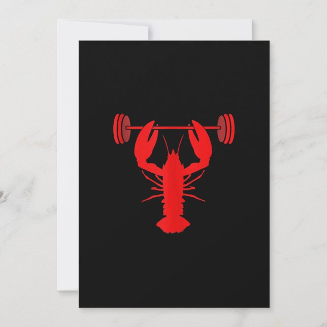 Weightlifting Lobster Bodybuilder At Gym (Front)