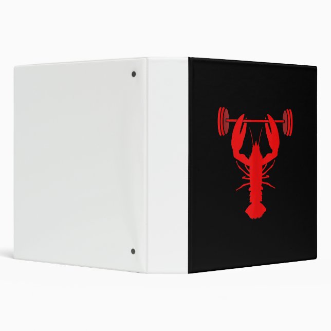 Weightlifting Lobster Bodybuilder At Gym Binder (Background)