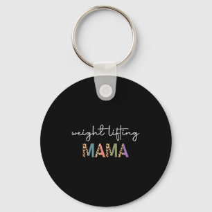 Weightlifting Mama Women Gift - Funny Weightlifter Keychain