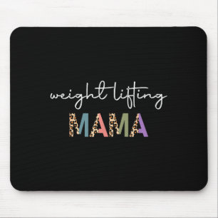 Weightlifting Mama Women Gift - Funny Weightlifter Mouse Pad