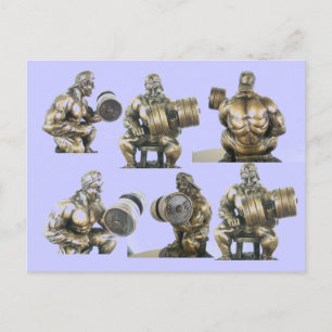 Weightlifting Postcard