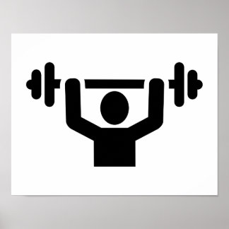 Weightlifting powerlifting poster