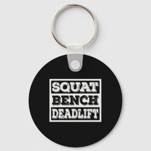 Weightlifting Squat Bench Deadlift Workout Gym Wei Keychain