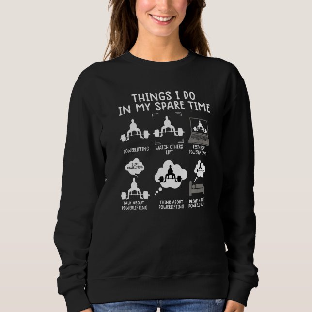 Weightlifting tee Bodybuilding things i do in my s (Front)