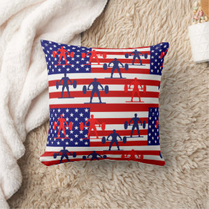 WEIGHTLIFTING   THROW PILLOW