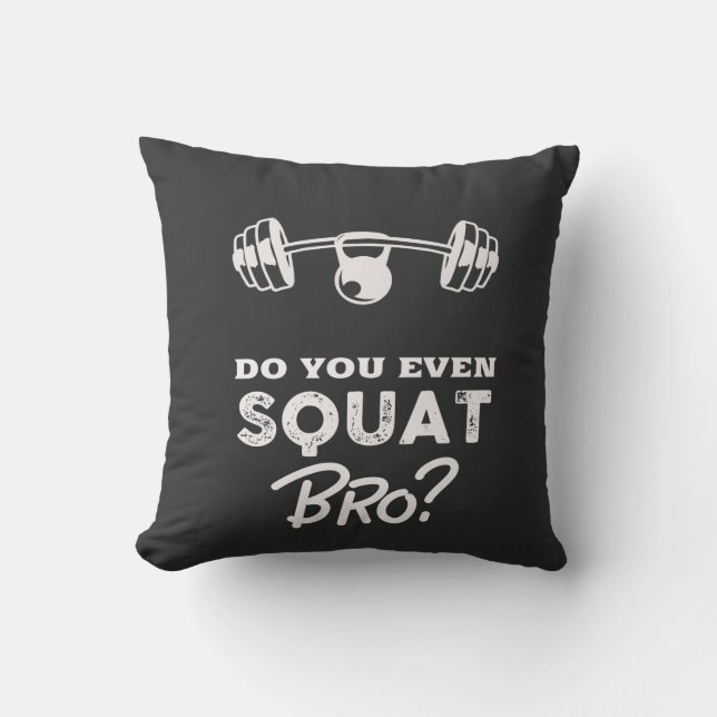 Weightlifting Throw Pillow (Front)